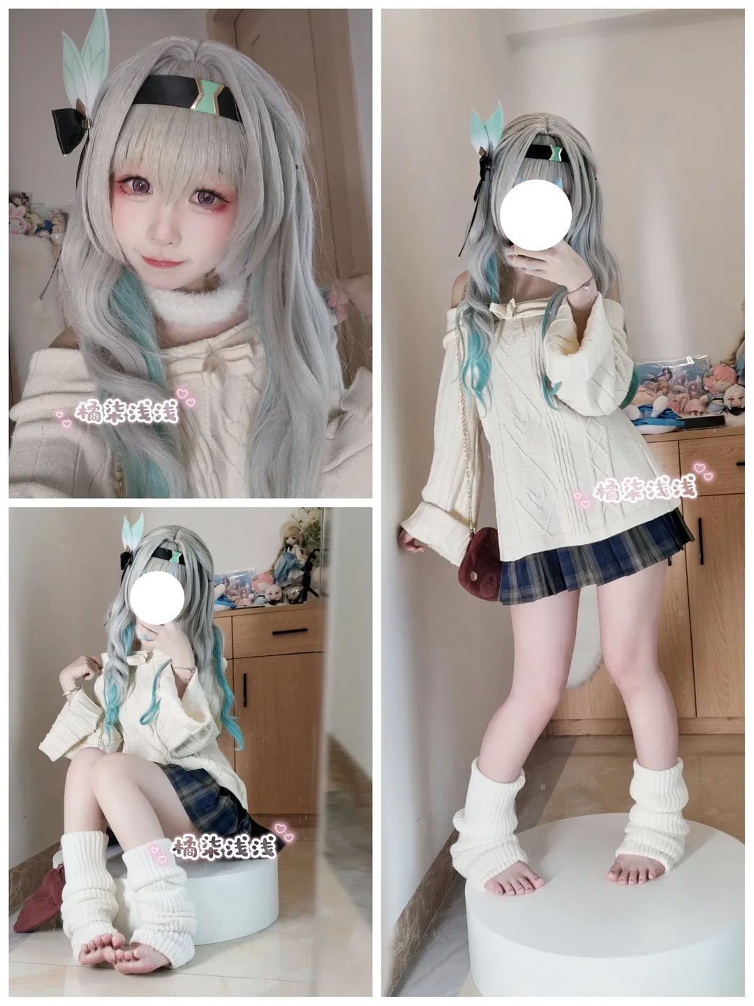 【流萤cos】出门前的准备，换上日常感穿搭也很可爱 - 第 1 张