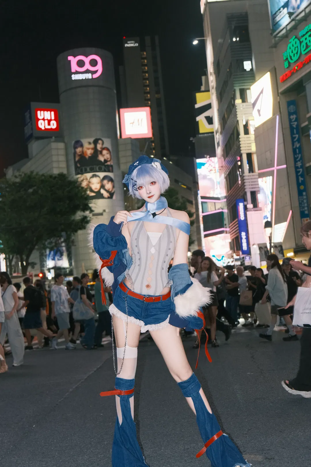 【绫波丽cos】新世纪福音战士涩谷街头夜景记录 - 第 4 张