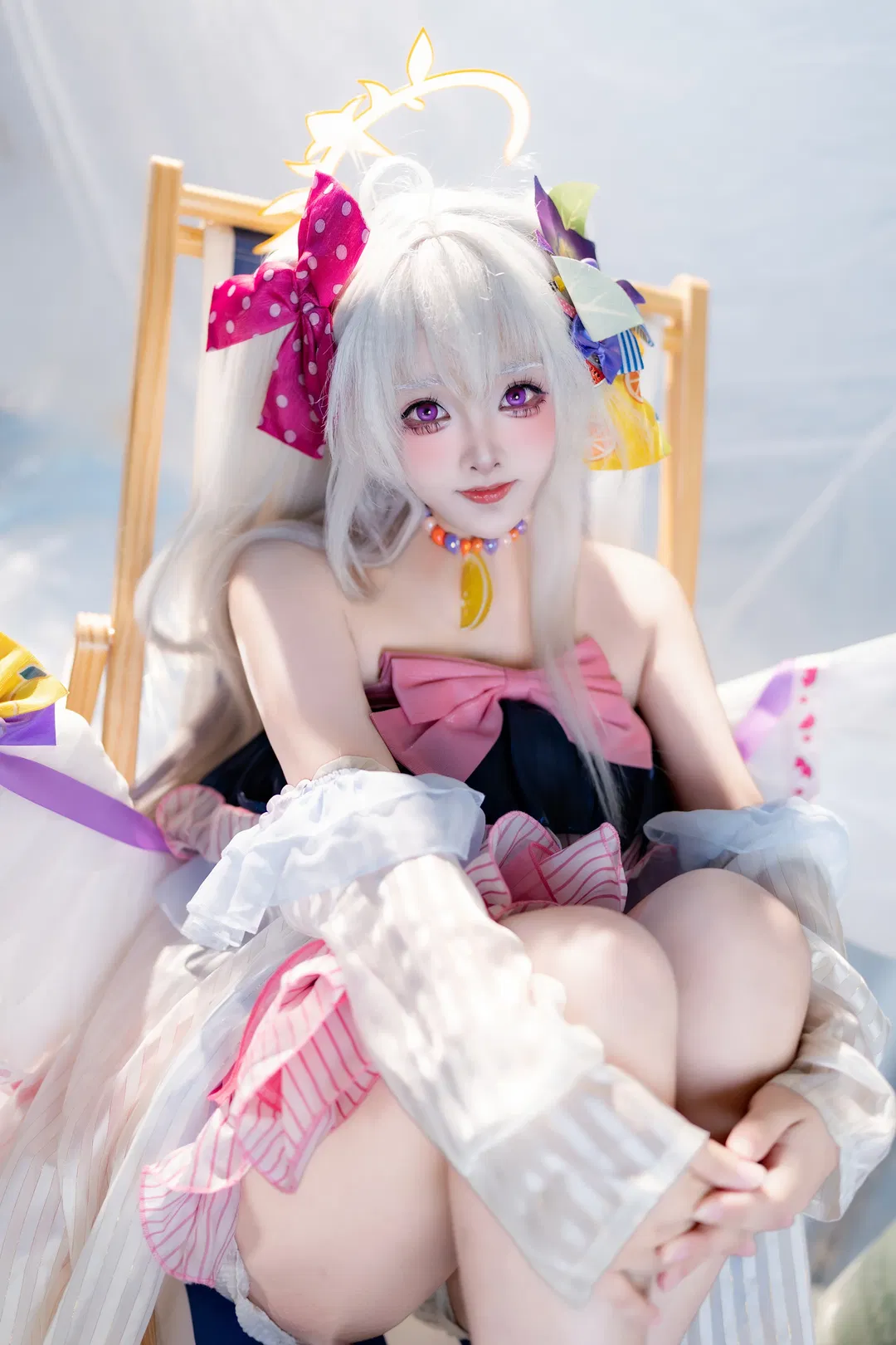 【白洲梓cos】碧蓝档案夏日沙滩泳装正片 - 第 11 张