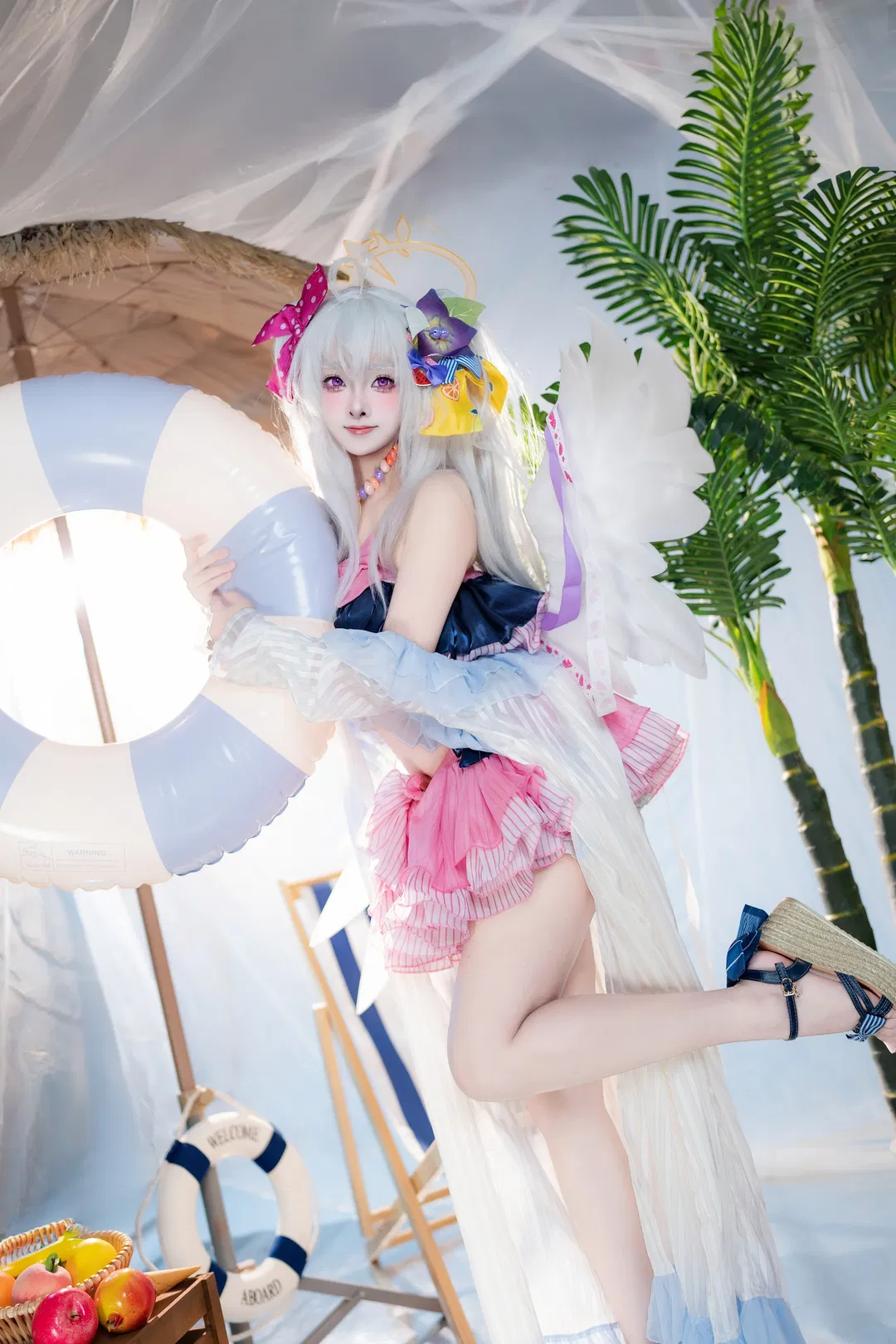 【白洲梓cos】碧蓝档案夏日沙滩泳装正片 - 第 6 张