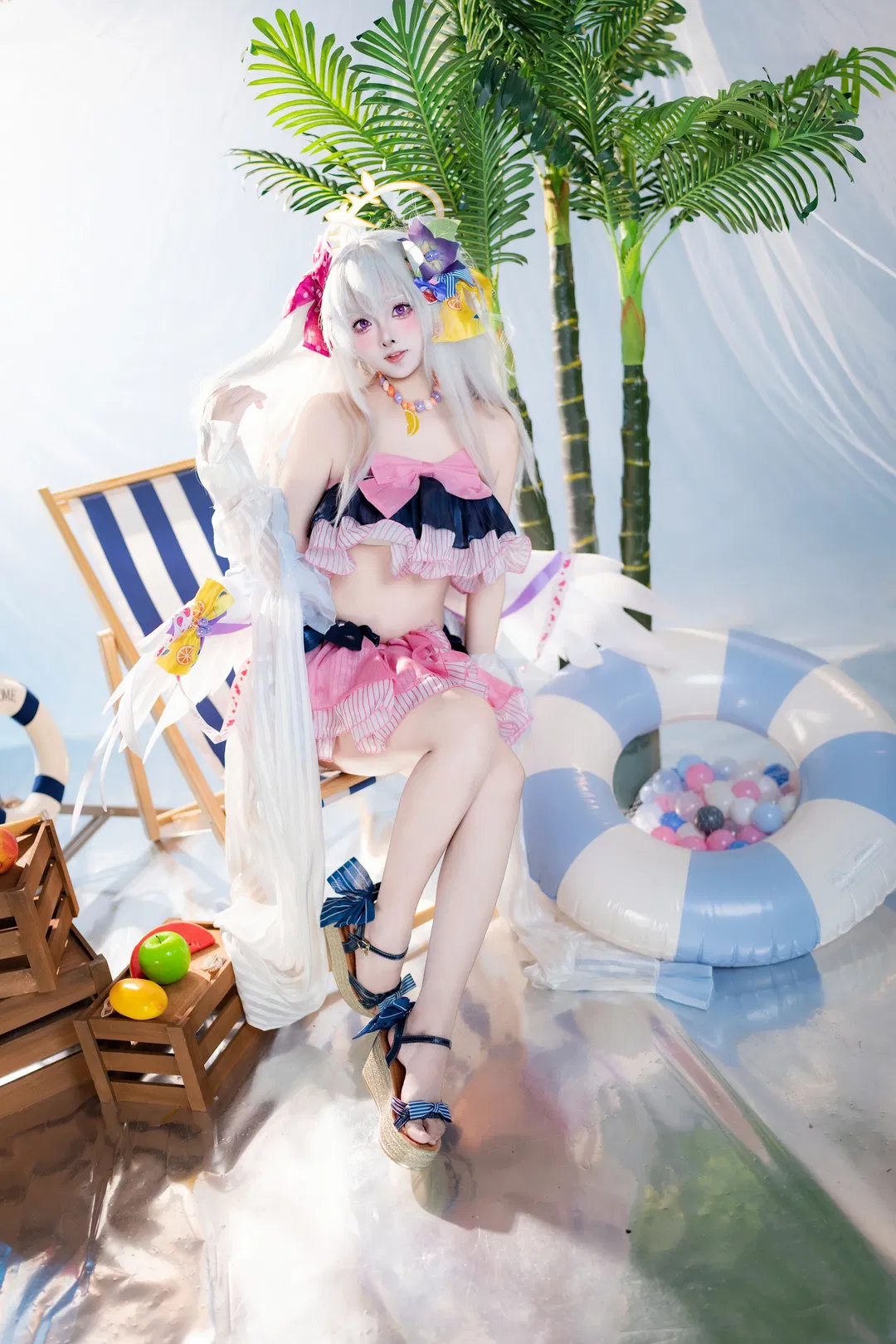 【白洲梓cos】碧蓝档案夏日沙滩泳装正片 - 第 7 张