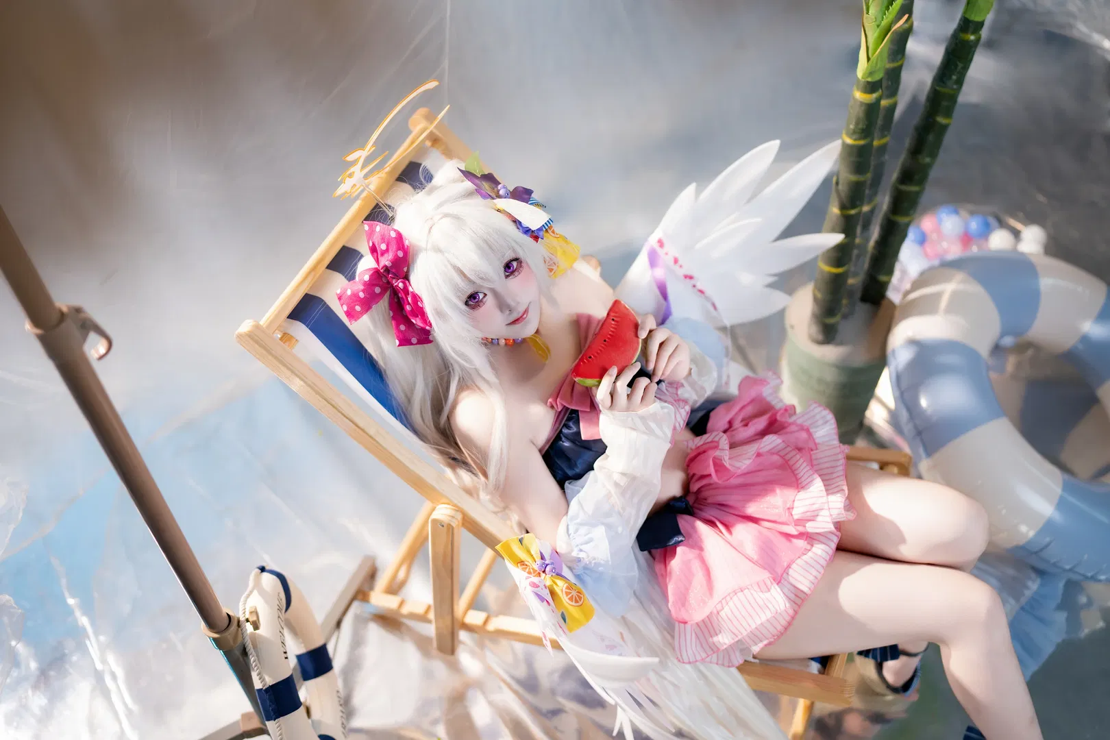 【白洲梓cos】碧蓝档案夏日沙滩泳装正片 - 第 8 张