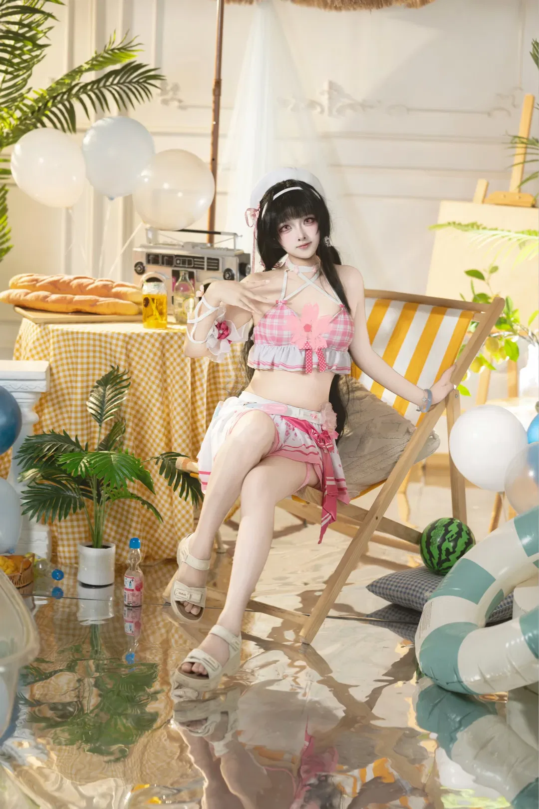 【千咲cos】鸣潮千咲夏日泳装拍摄记录 - 第 7 张