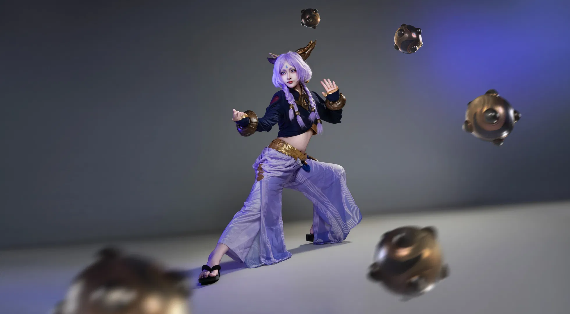 【芸阿娜cos】不会P特效，全靠肢体动作和服装细节撑起英雄联盟新英雄的排面 - 第 2 张