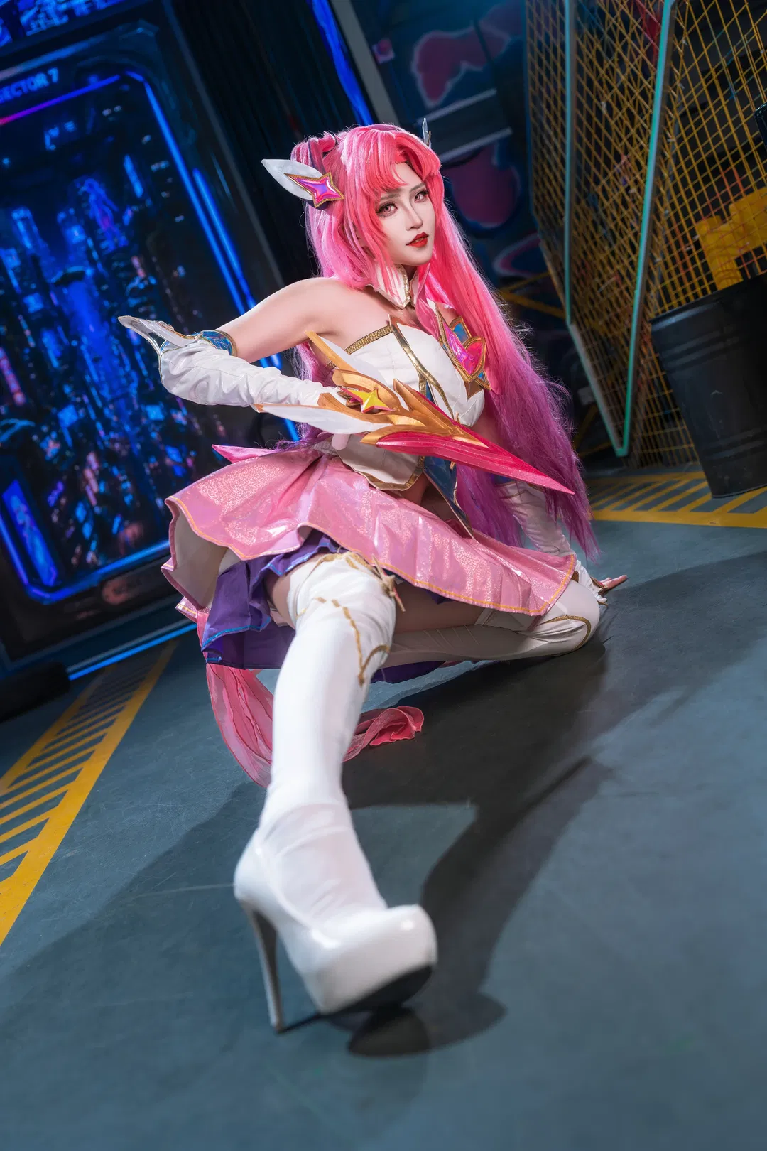 【卡莎cos】英雄联盟星之守护者第一弹，赛博朋克风棚拍记录 - 第 3 张