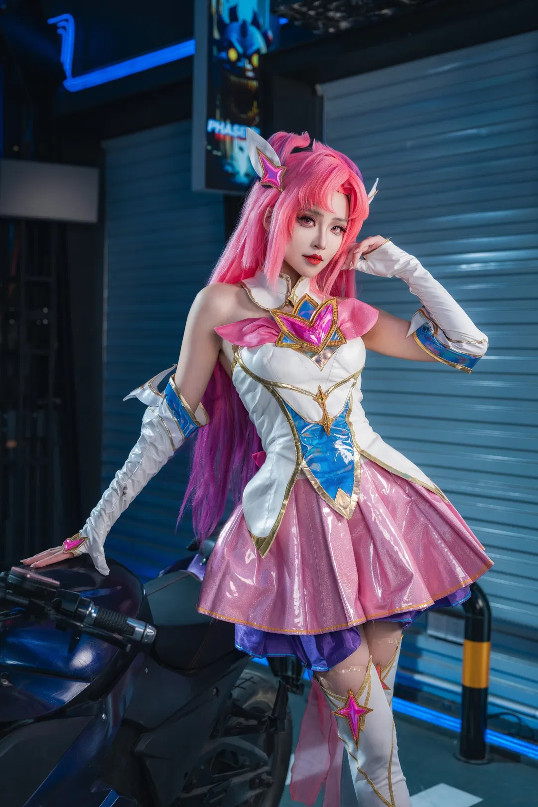 【卡莎cos】英雄联盟星之守护者第一弹，赛博朋克风棚拍记录 - 第 8 张