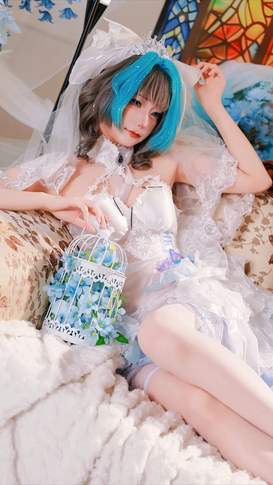 【柴郡cos】碧蓝航线柴郡花嫁主题婚纱写真 - 第 2 张