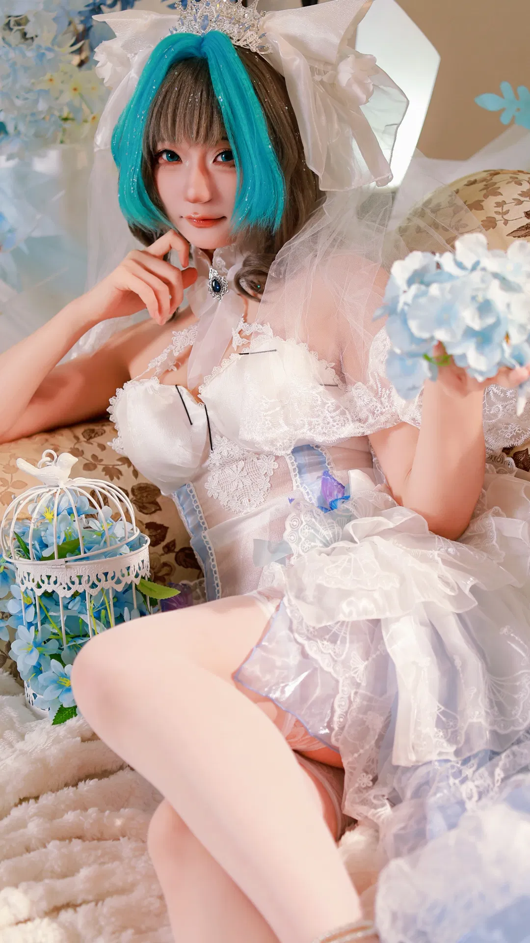 【柴郡cos】碧蓝航线柴郡花嫁主题婚纱写真 - 第 3 张