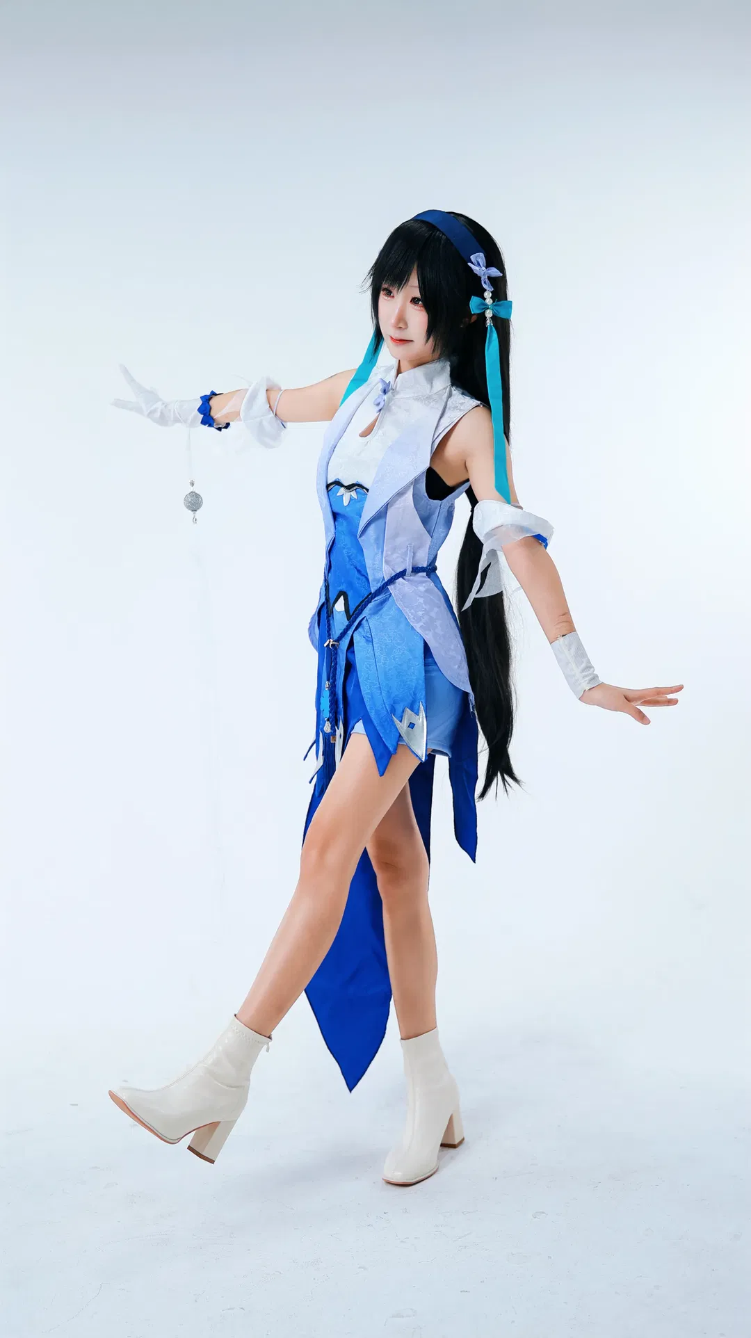 【西施cos】王者榮耀少女心白棚拍攝，展現靈動細節 - 第 1 張