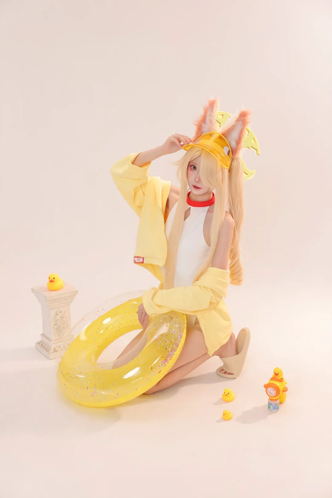 【聖婭cos】蔚藍檔案的夏日泳裝，夏天結束前的小尾巴 - 第 3 張