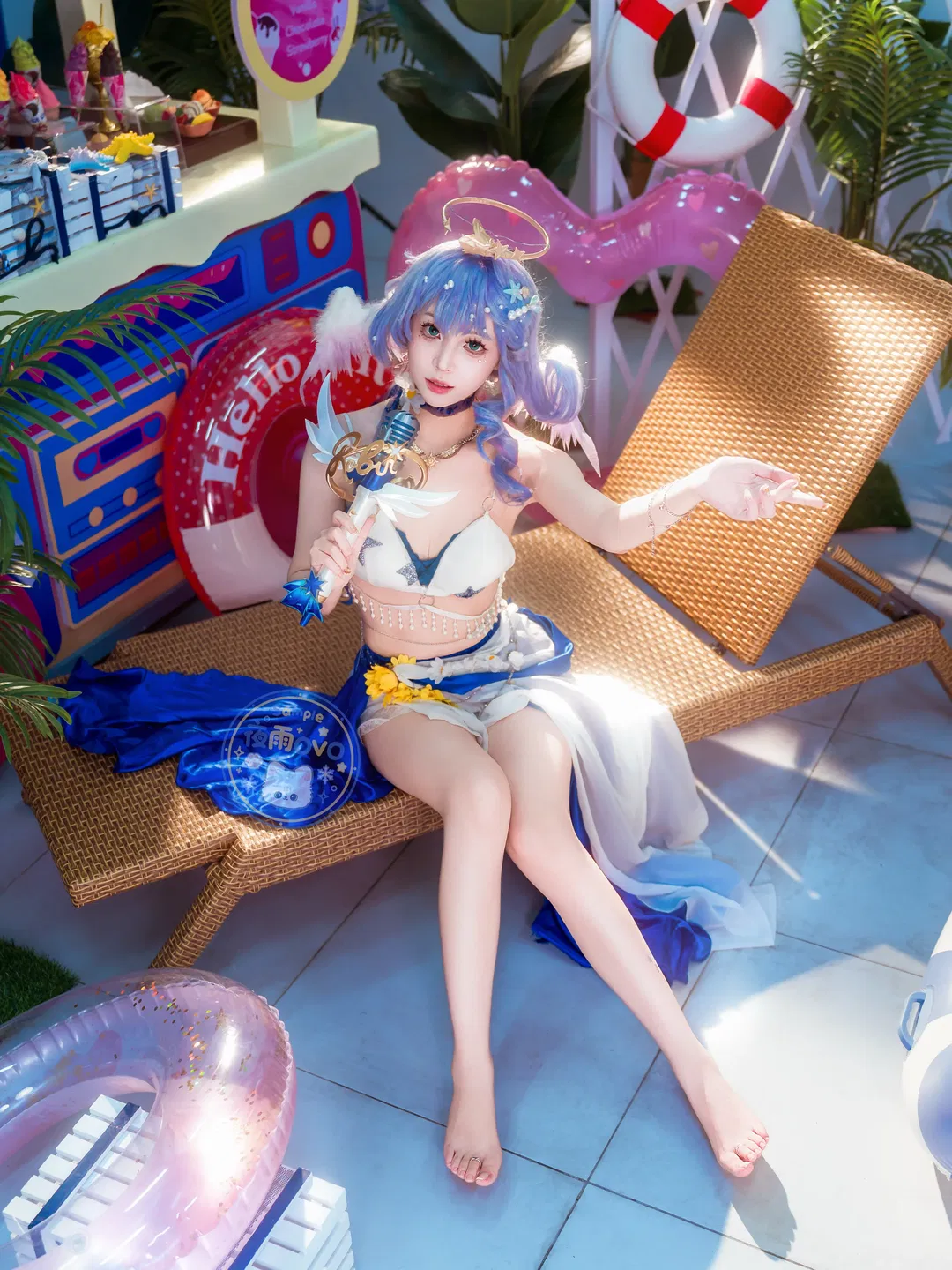 【知更鸟cos】崩坏星穹铁道知更鸟晴歌的夏日清凉装扮 - 第 1 张