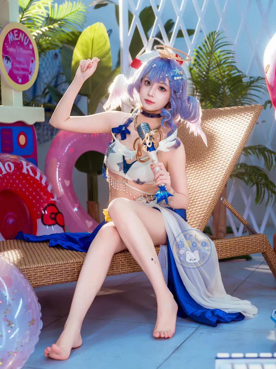 【知更鸟cos】崩坏星穹铁道知更鸟晴歌的夏日清凉装扮 - 第 4 张