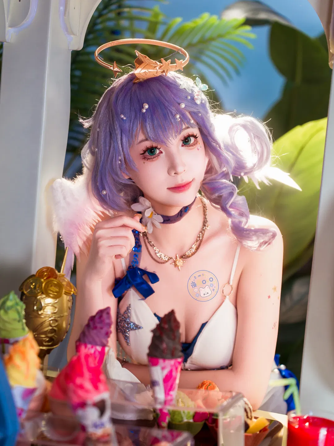 【知更鸟cos】崩坏星穹铁道晴歌主题夏日泳装拍摄 - 第 1 张