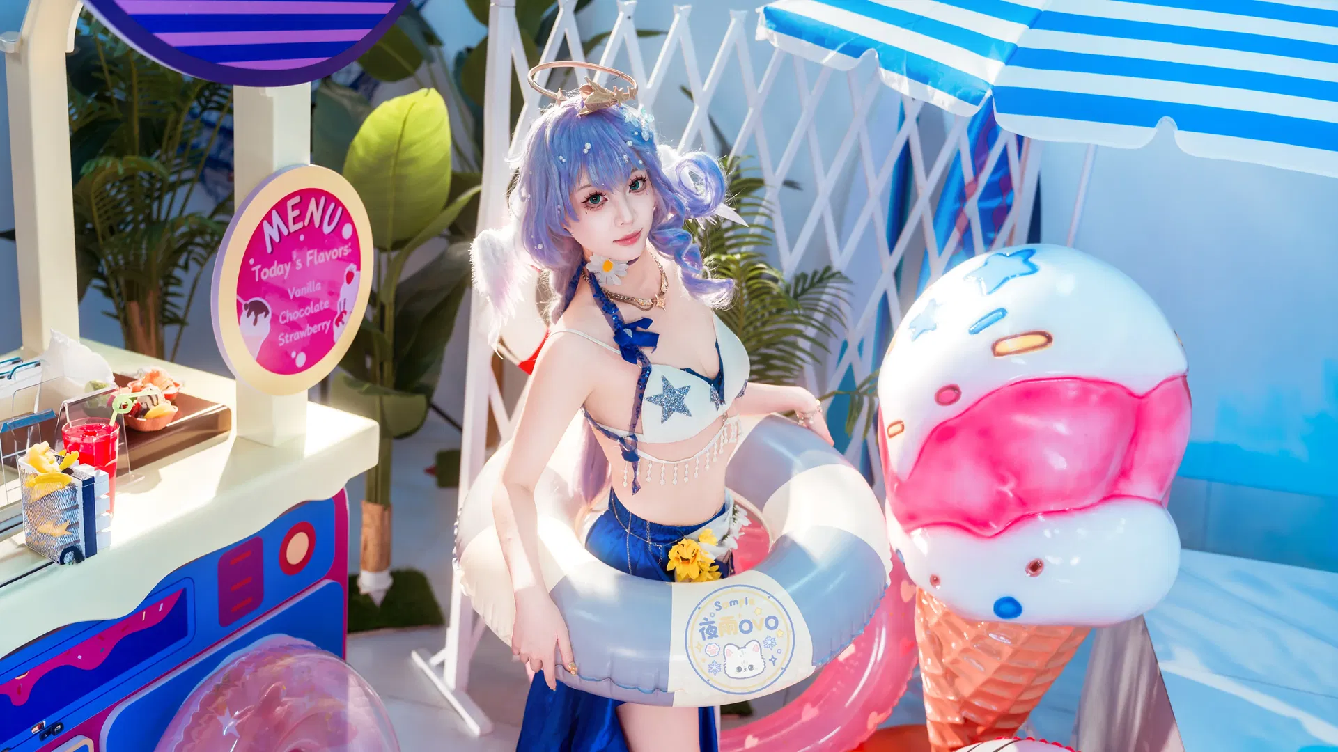 【知更鸟cos】崩坏星穹铁道晴歌主题夏日泳装拍摄 - 第 3 张