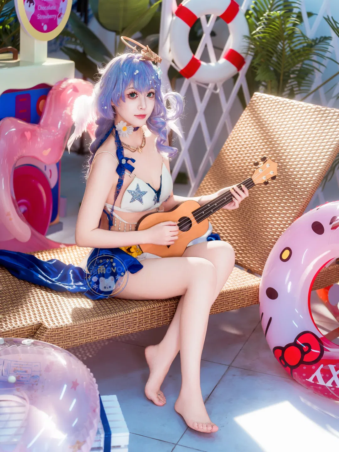 【知更鸟cos】崩坏星穹铁道晴歌主题夏日泳装拍摄 - 第 4 张