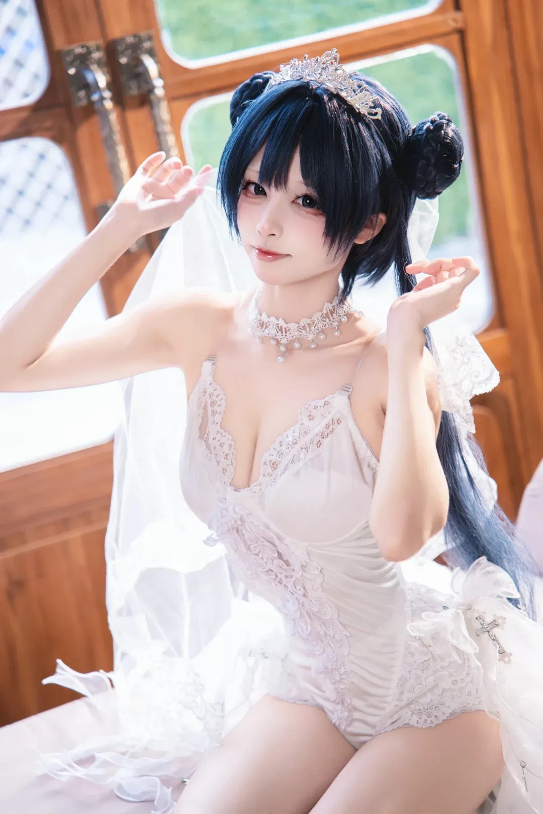 【龍華妃咲cos】蔚藍檔案門主的同人花嫁 - 第 1 張