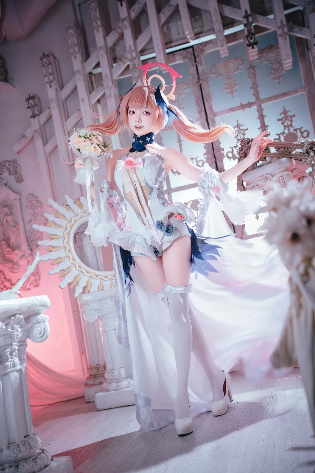 【下江小春cos】蔚蓝档案纯白誓约花嫁 - 第 1 张