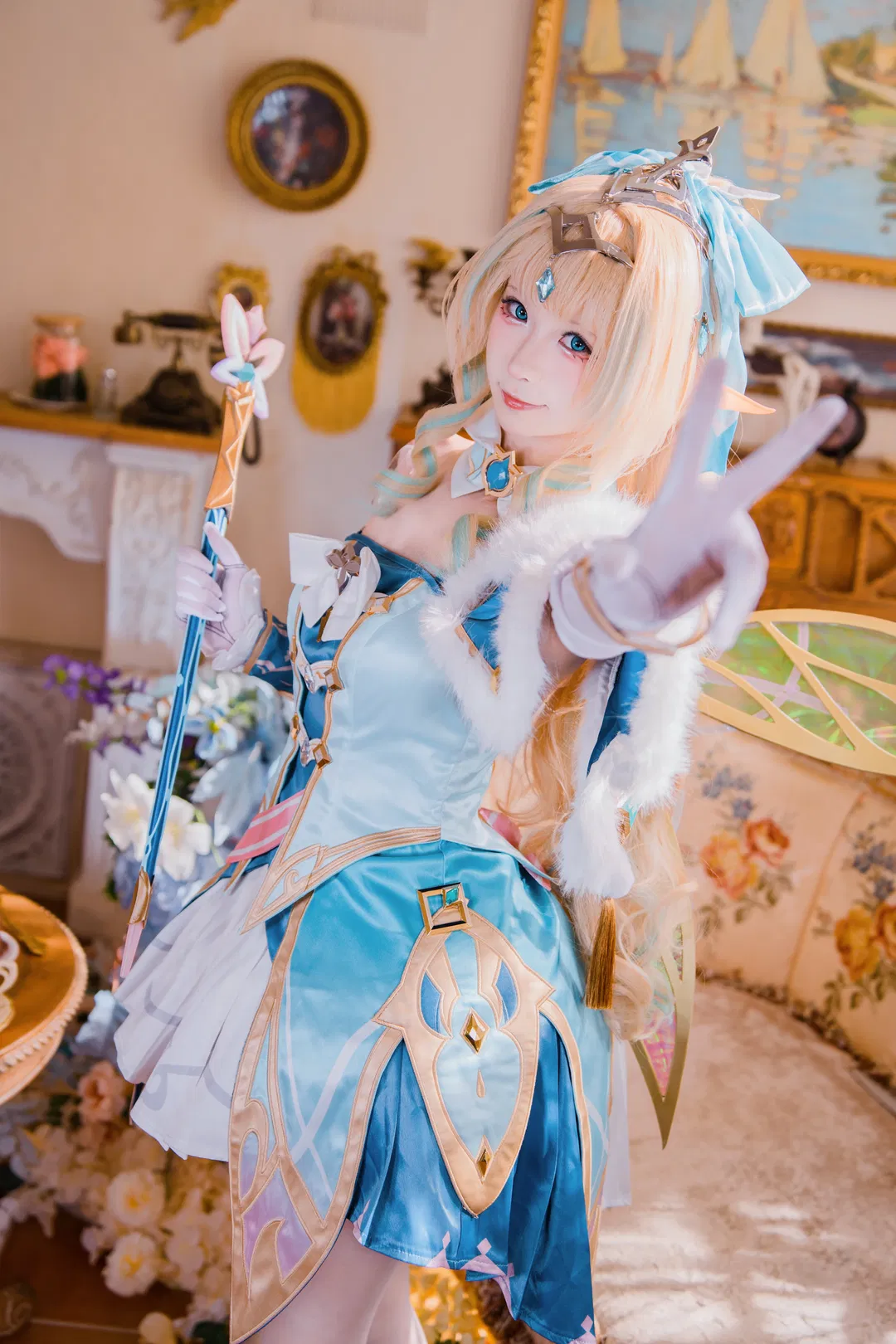 【薇斯納cos】原神至冬的風仙子，還原清冷夢幻的冰雪造型 - 第 4 張