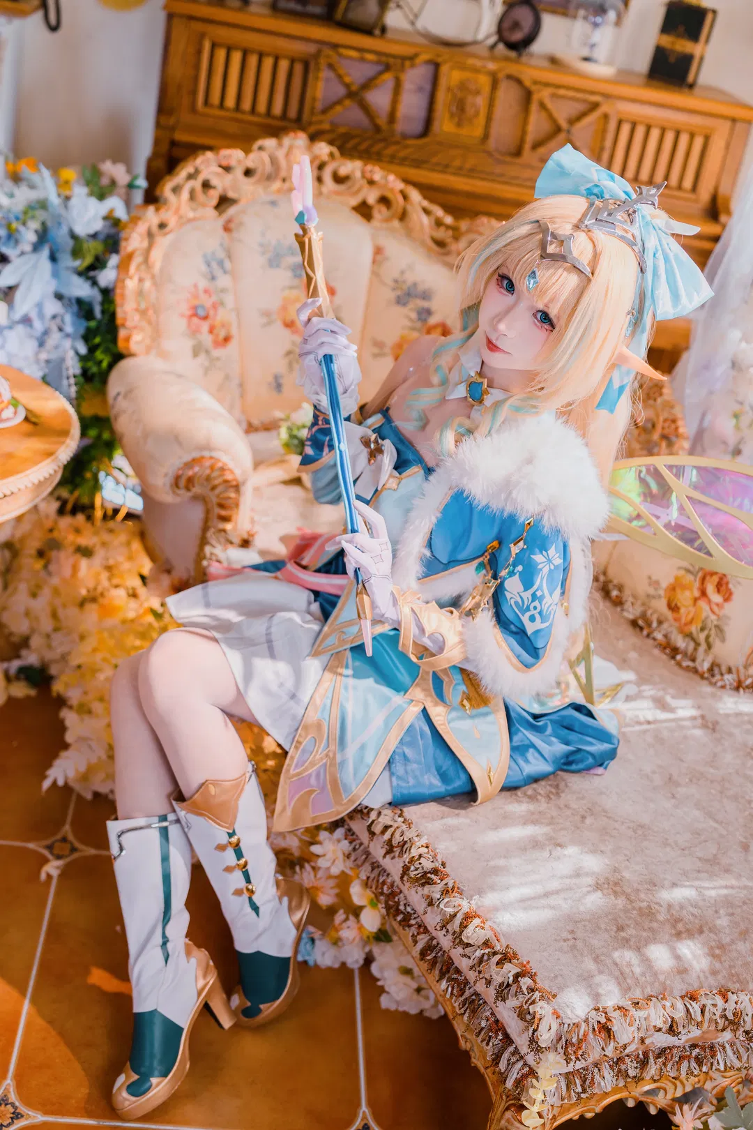 【薇斯納cos】原神至冬的風仙子，還原清冷夢幻的冰雪造型 - 第 9 張
