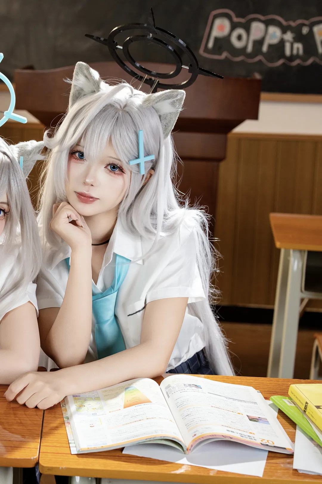 【砂狼白子cos/砂狼黑子cos】碧蓝档案补习部的课间休息 - 第 2 张
