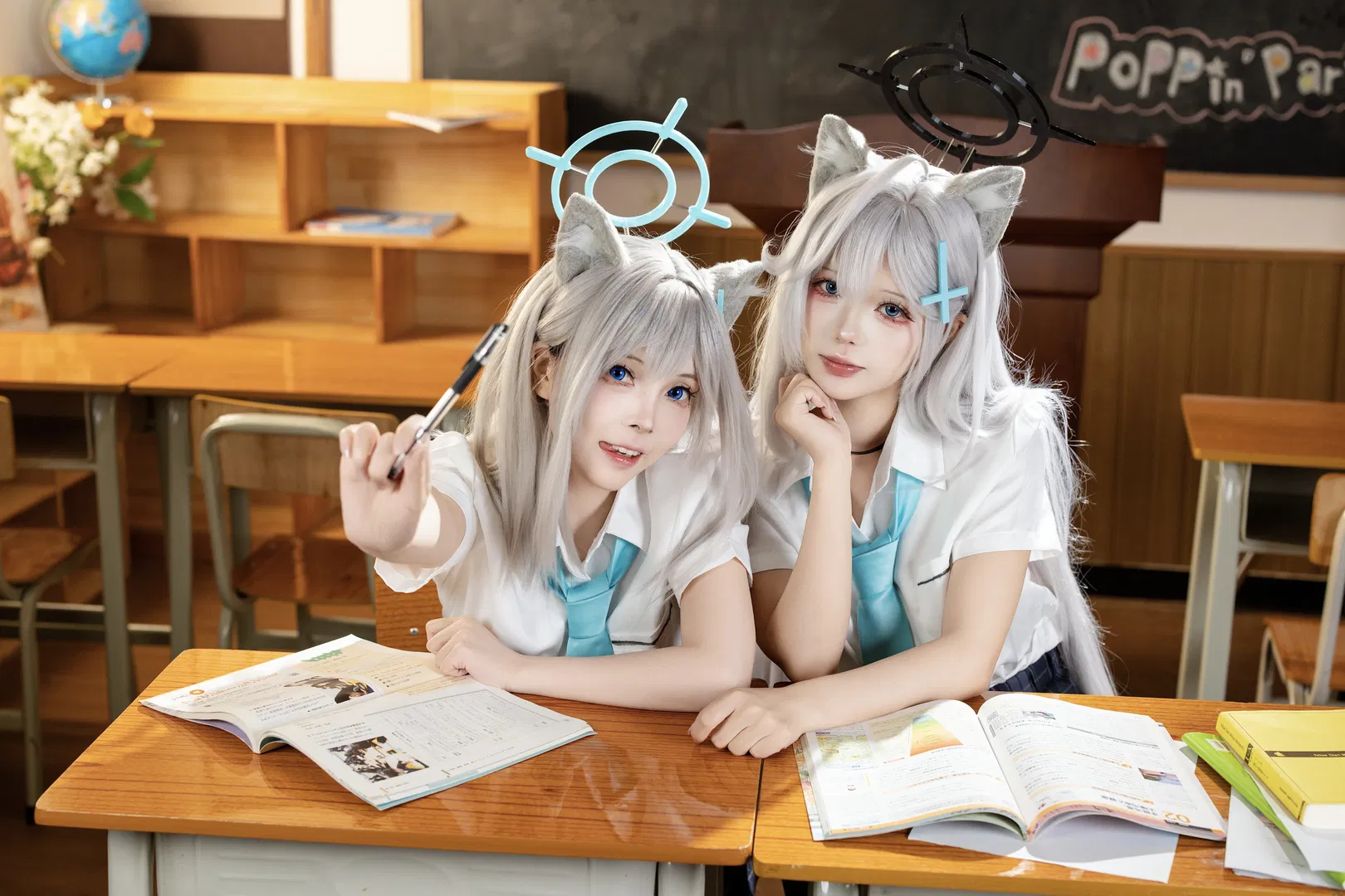 【砂狼白子cos/砂狼黑子cos】碧蓝档案补习部的课间休息 - 第 3 张