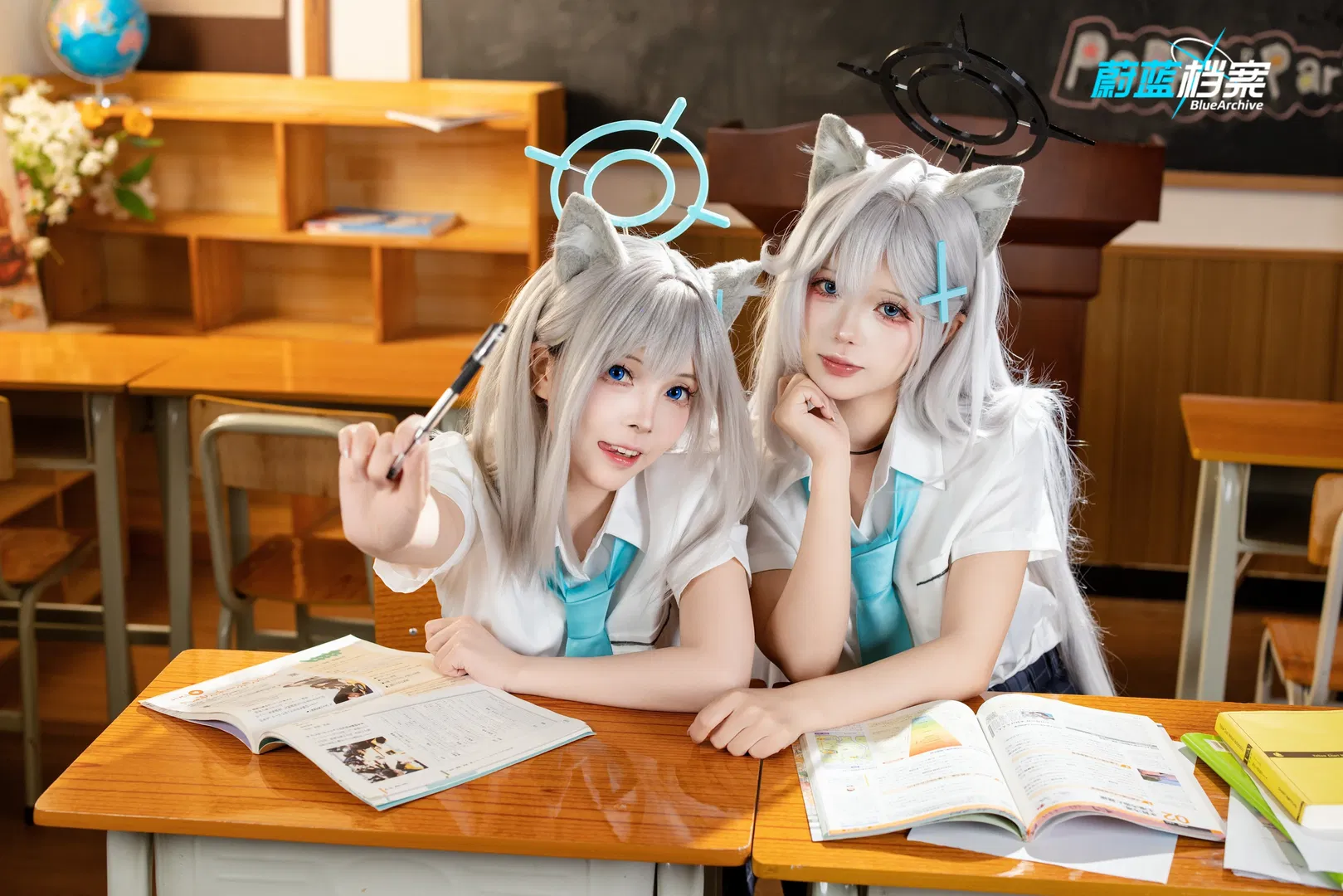 【砂狼白子cos/砂狼黑子cos】碧蓝档案补习部的课间休息 - 第 4 张