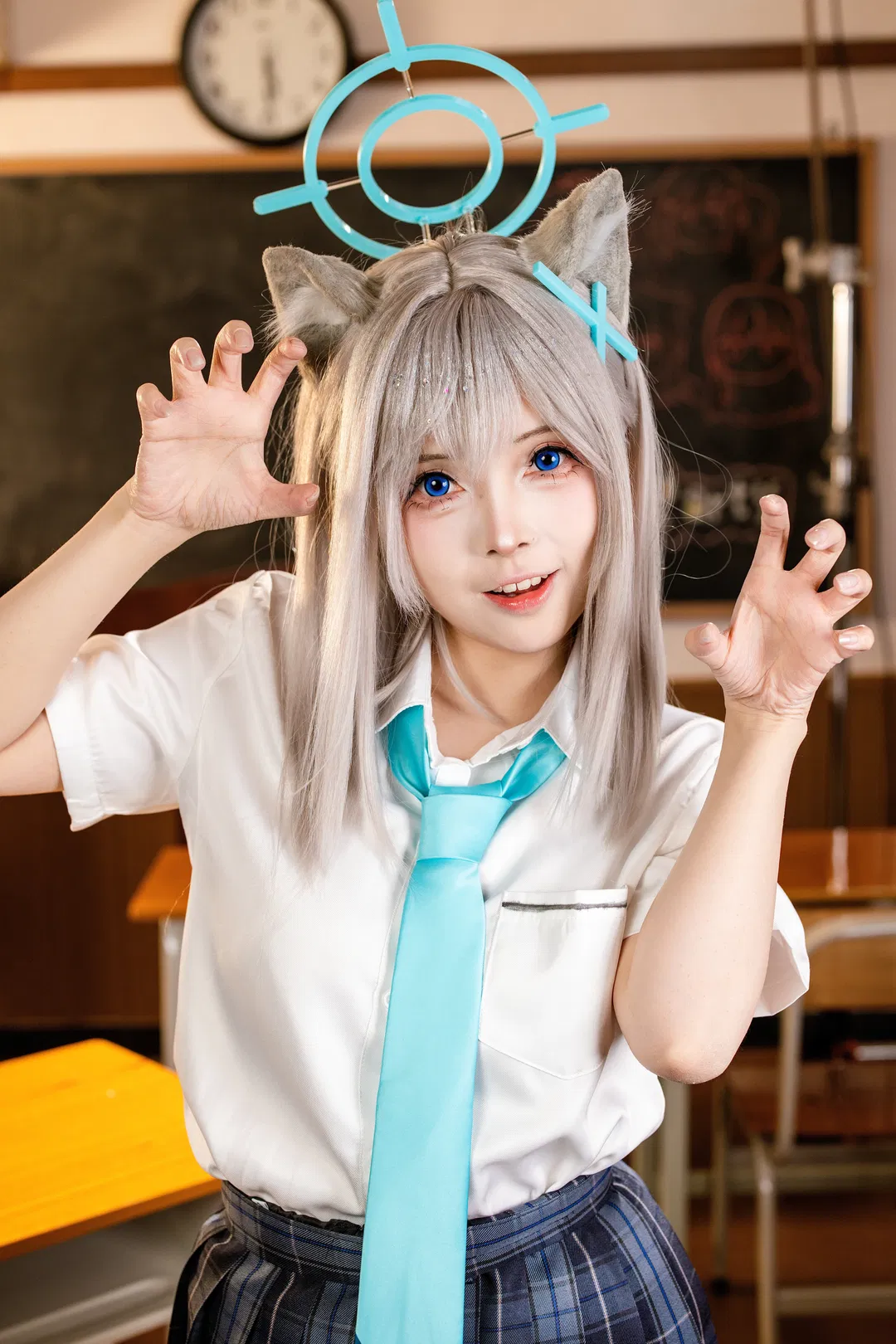 【白子cos】碧蓝档案白子与黑子的校园光影记录 - 第 2 张