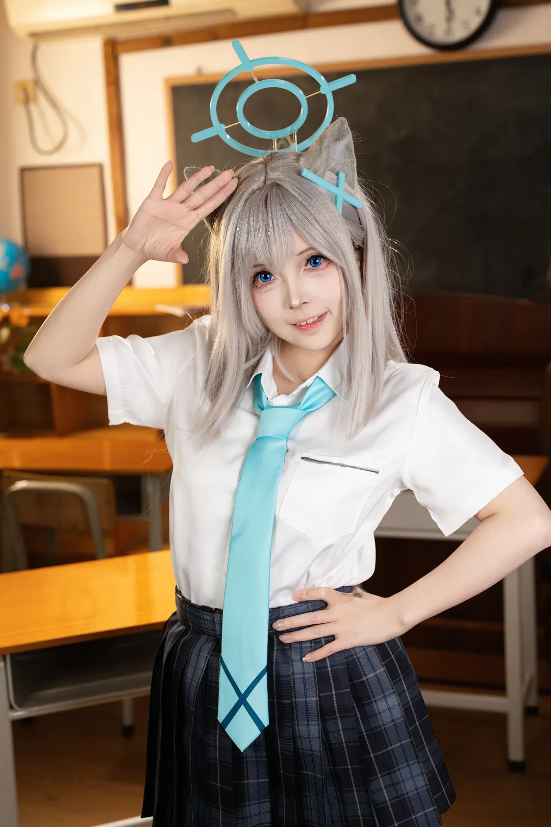 【白子cos】碧蓝档案白子与黑子的校园光影记录 - 第 4 张