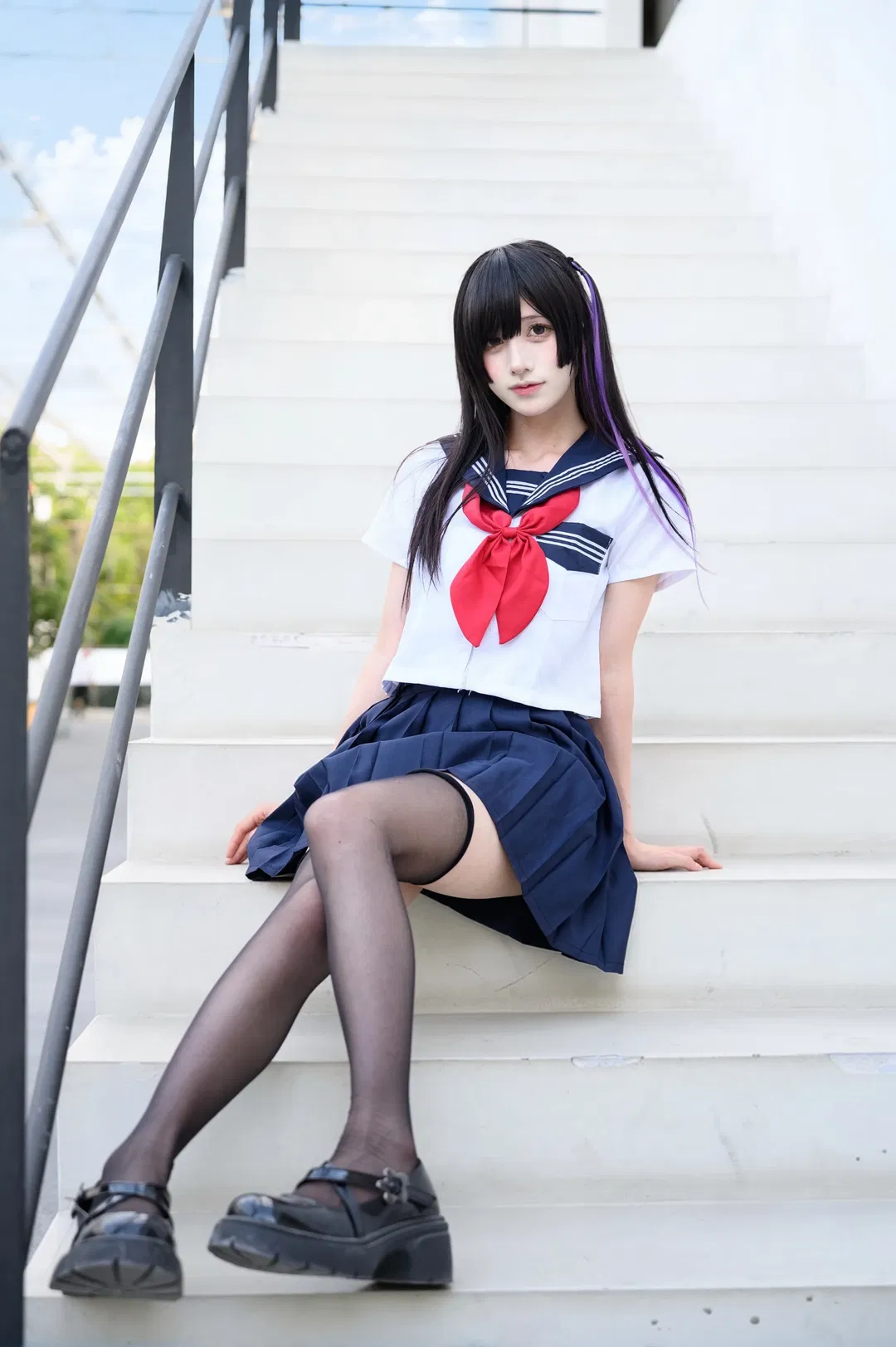 放课后水手服黑丝JK写真 - 第 1 张