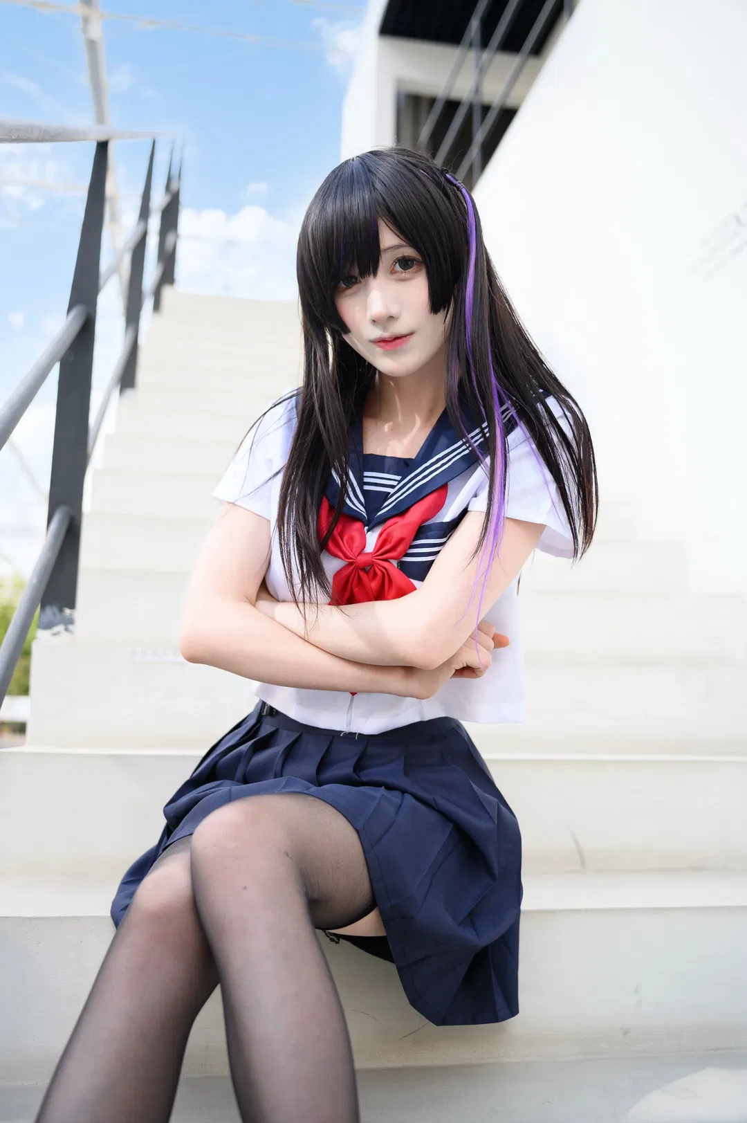 放课后水手服黑丝JK写真 - 第 3 张