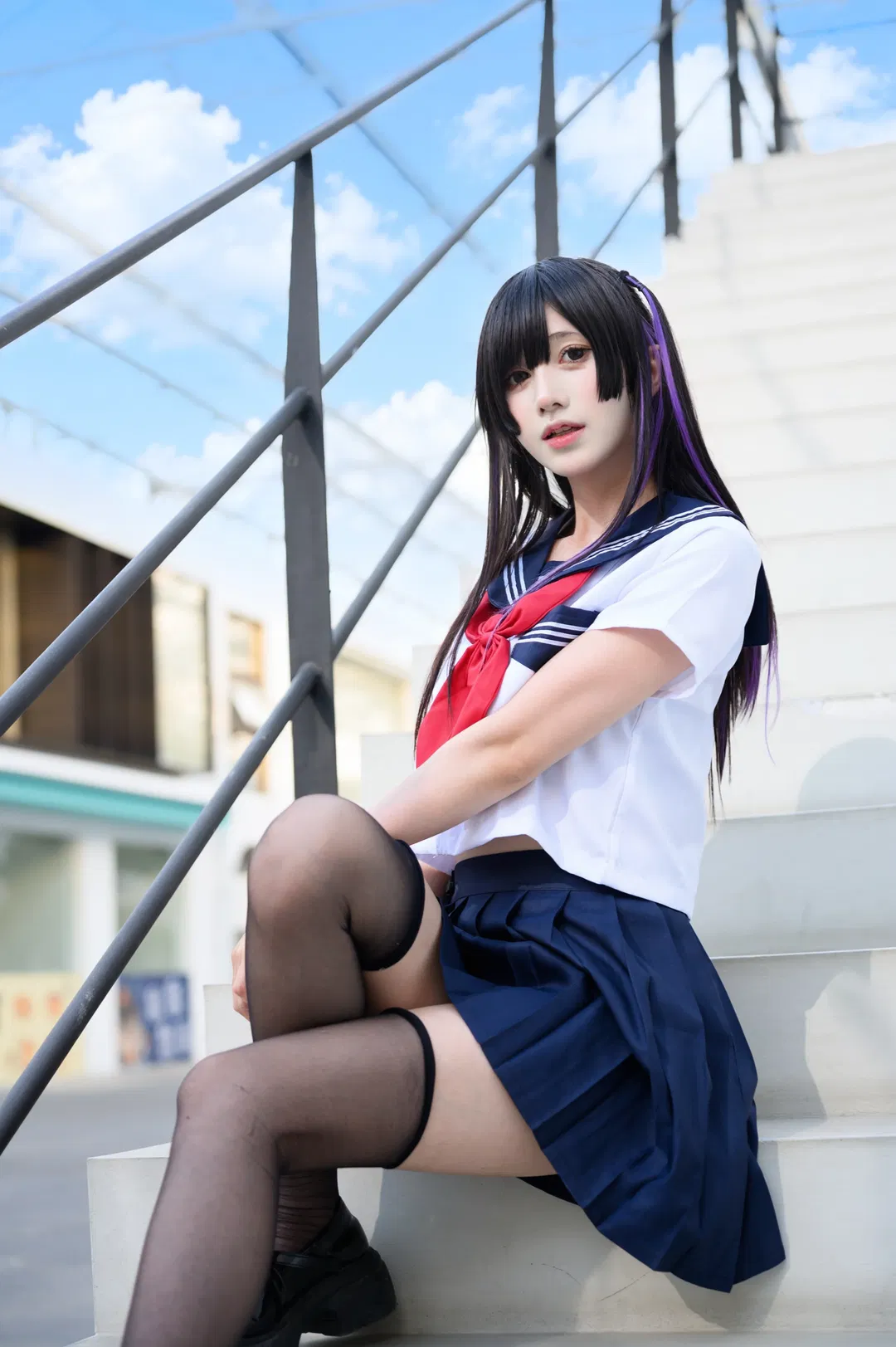 放课后水手服黑丝JK写真 - 第 4 张