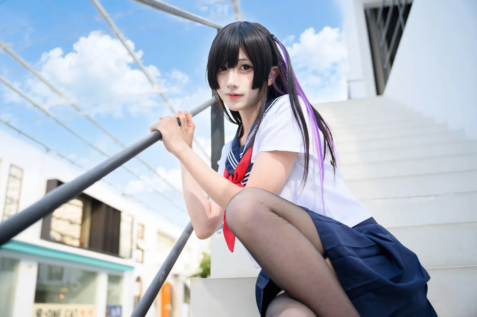 放课后水手服黑丝JK写真 - 第 5 张