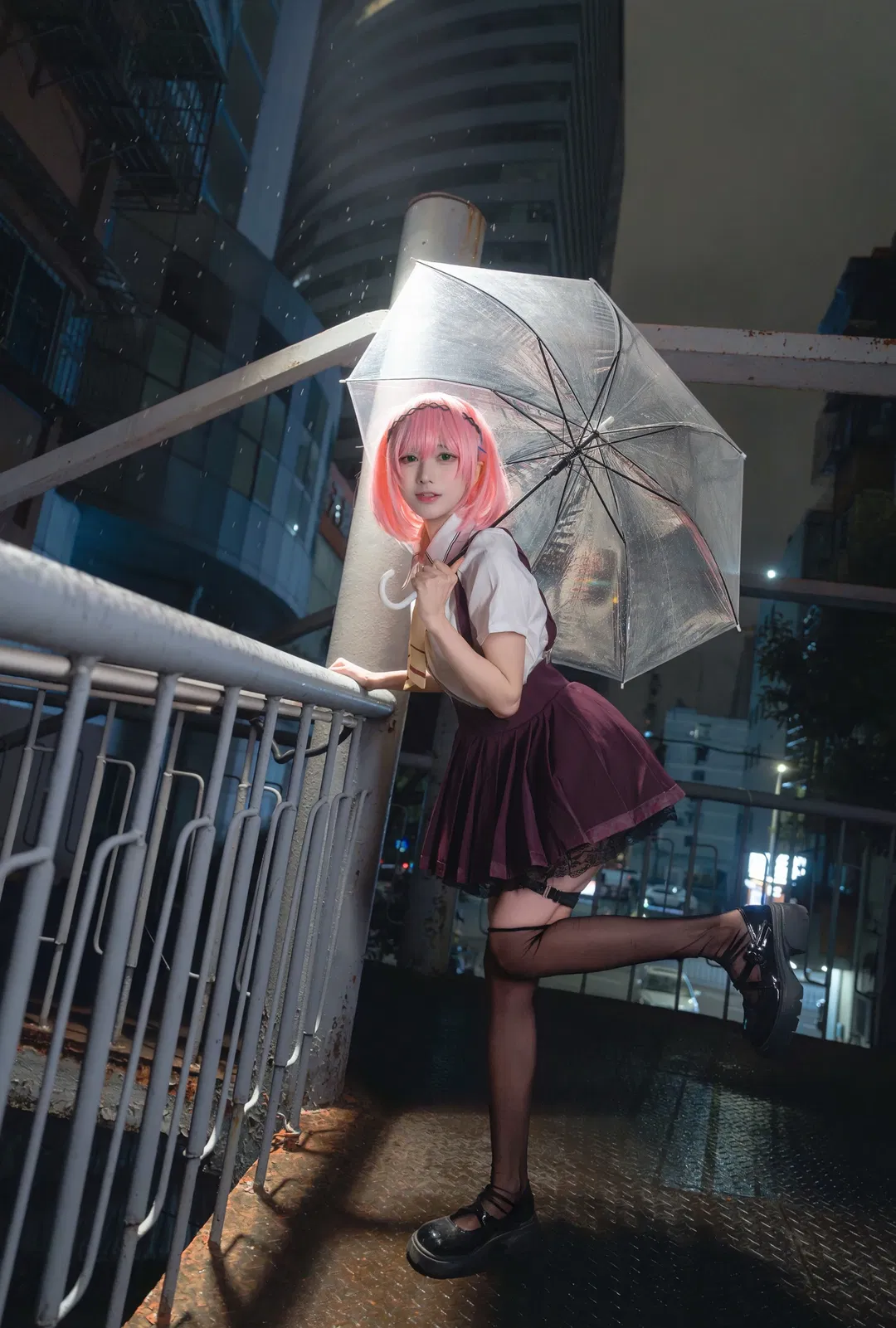 【谷风天音cos】天使纷扰雨夜都市的邂逅 - 第 1 张