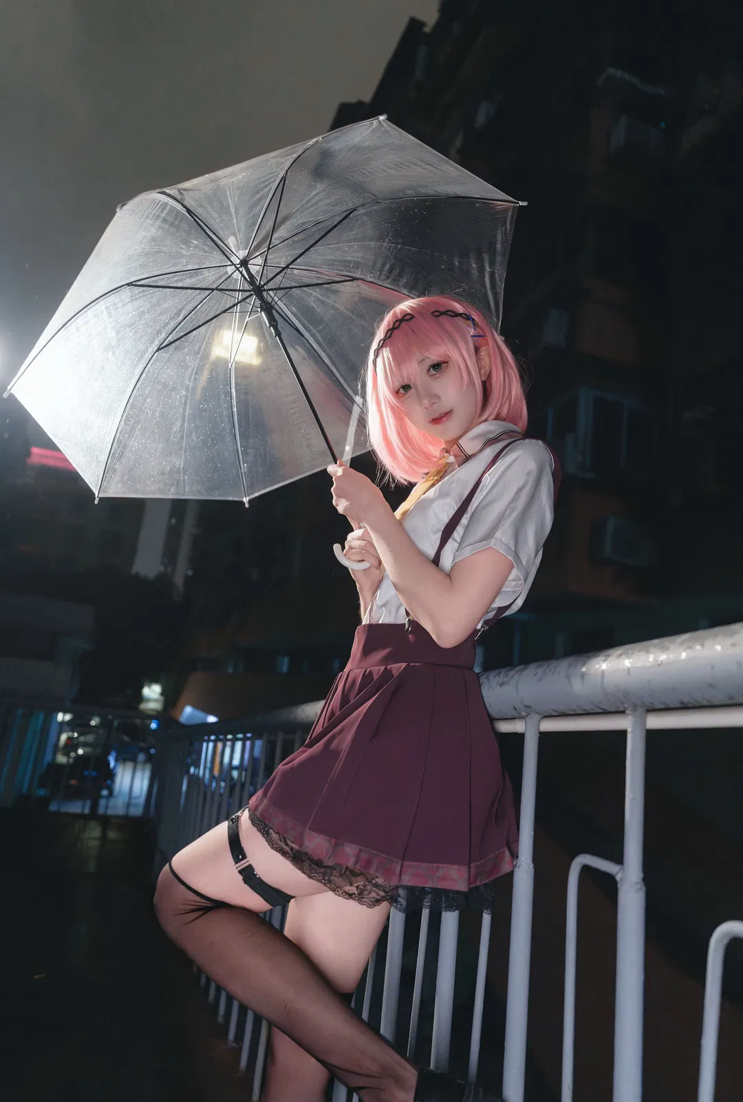 【谷风天音cos】天使纷扰雨夜都市的邂逅 - 第 2 张
