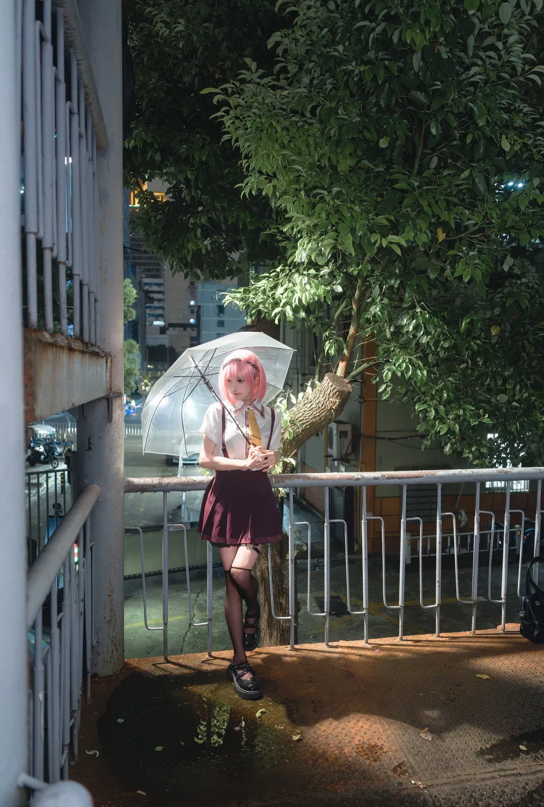 【谷风天音cos】天使纷扰雨夜都市的邂逅 - 第 4 张