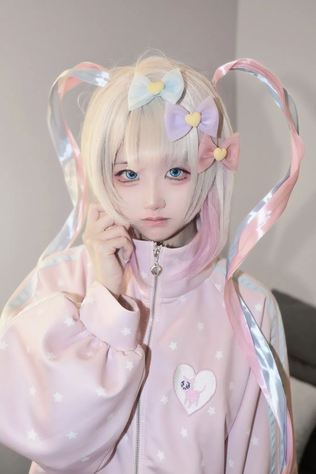 【超天酱cos】粉色星星运动服，日常与出片兼备 - 第 2 张