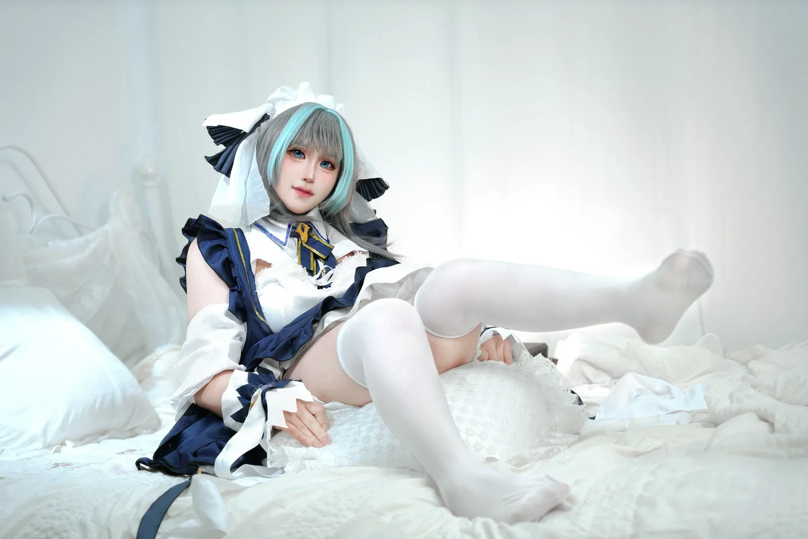 【柴郡cos】碧蓝航线柴郡女仆装正片动作参考分享 - 第 6 张
