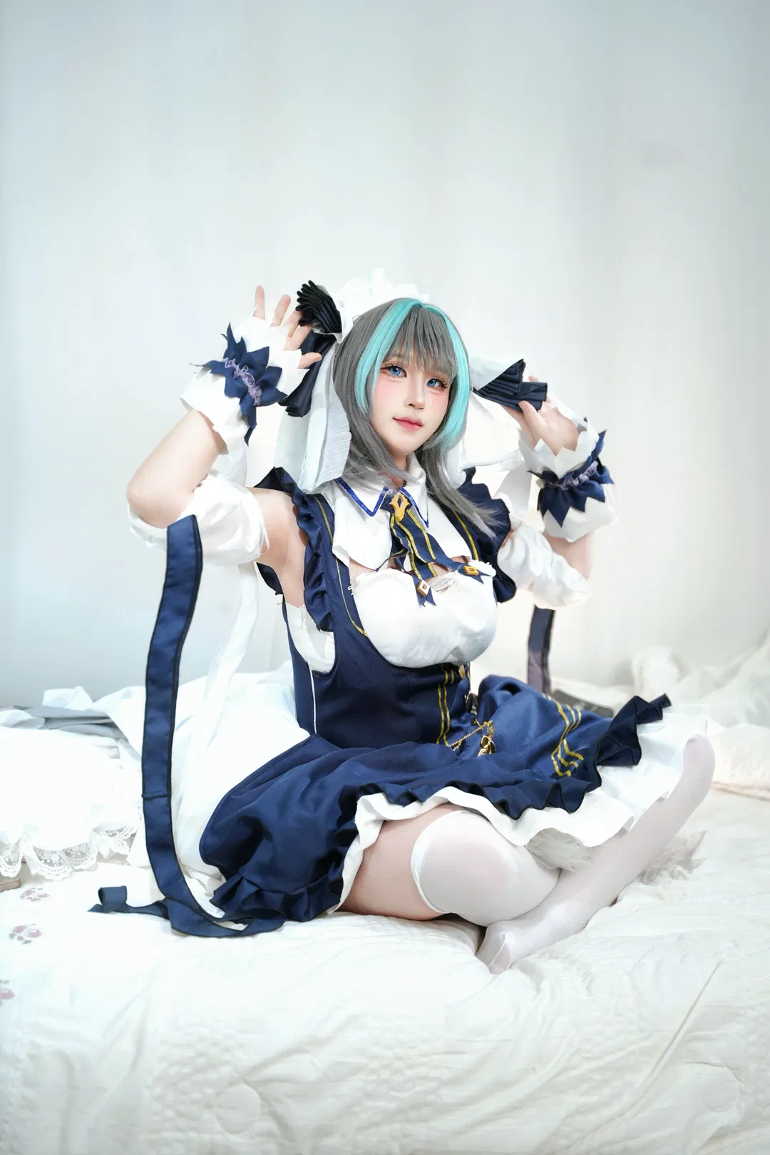 【柴郡cos】碧蓝航线柴郡女仆装正片动作参考分享 - 第 7 张