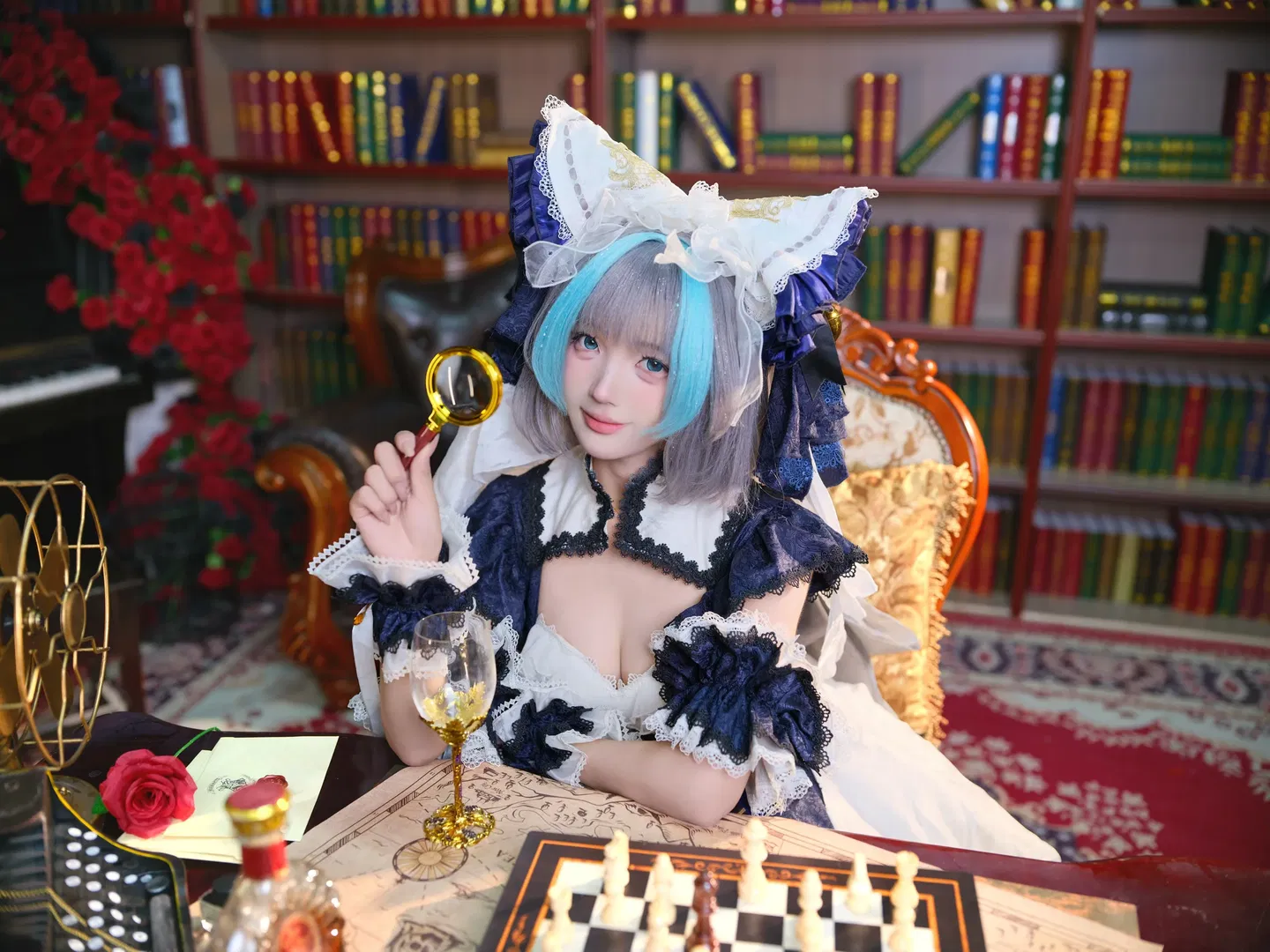 【柴郡cos】指挥官，来书房与猫猫对弈 - 第 4 张