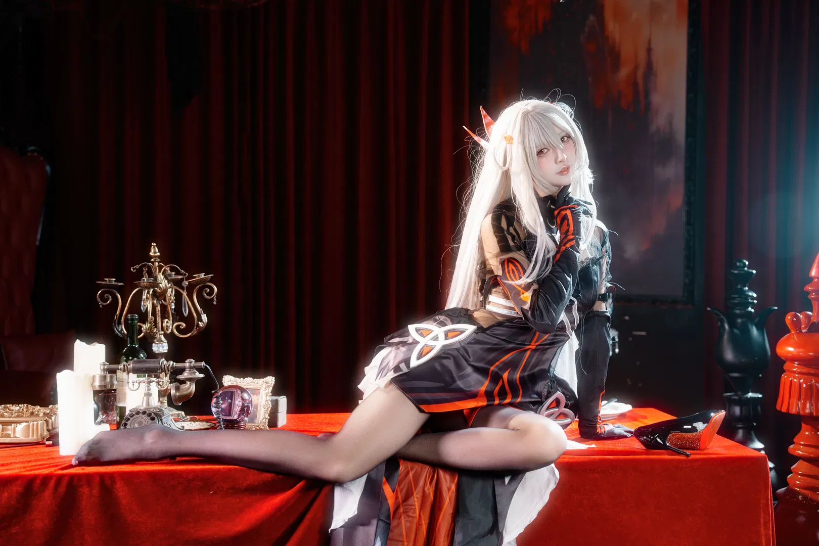 【若娜瓦cos】原神死之执政的暗黑哥特风正片 - 第 2 张