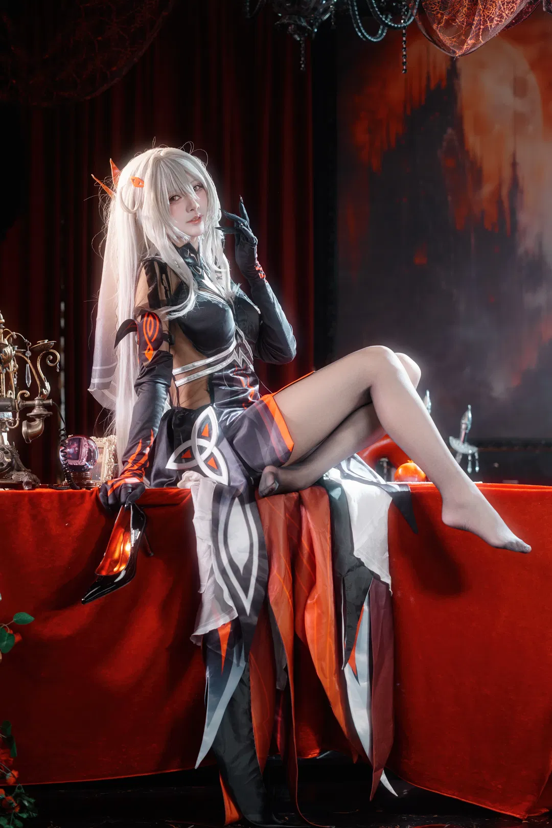 【若娜瓦cos】再现原神死之执政的暗黑美学 - 第 2 张