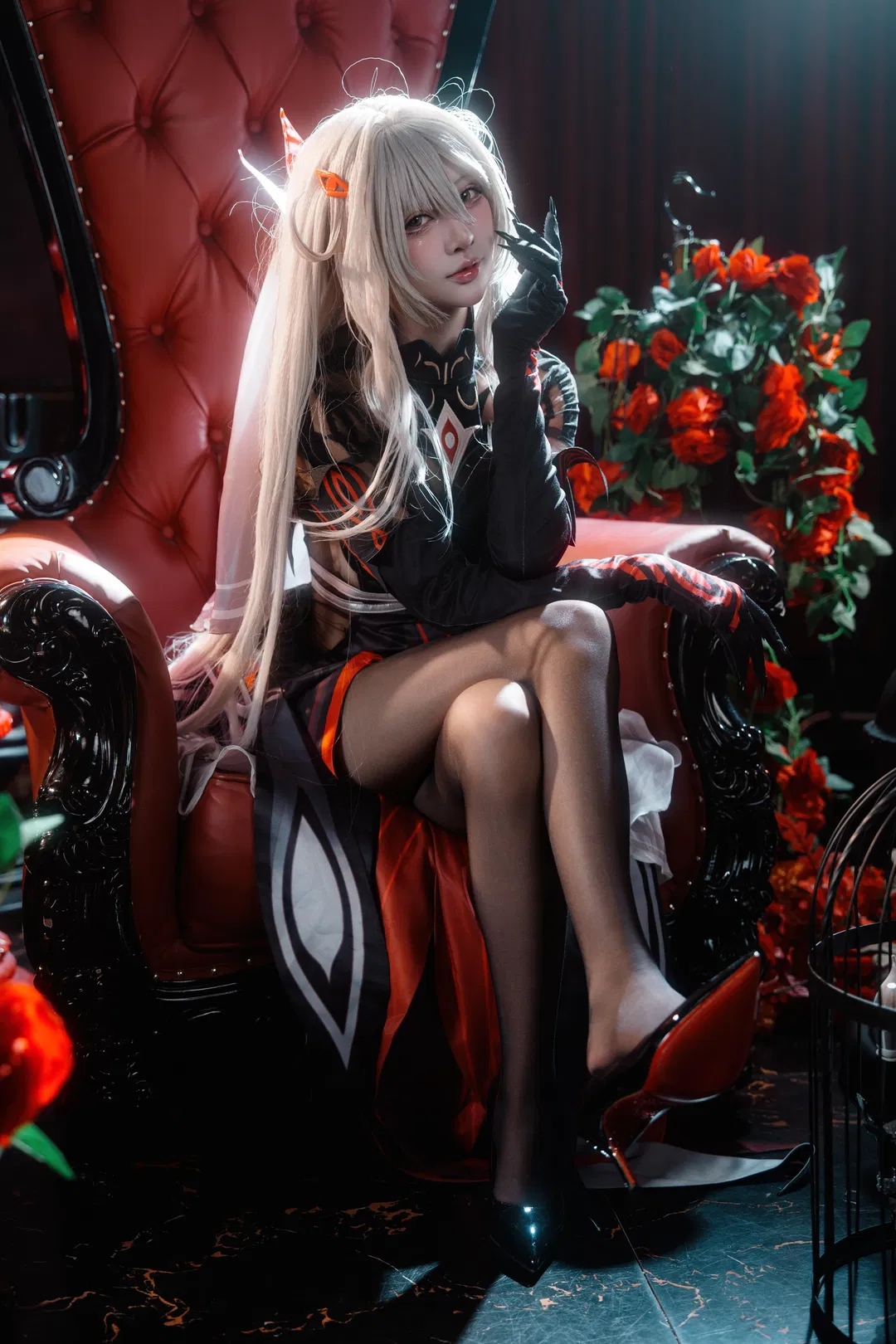 【若娜瓦cos】再现原神死之执政的暗黑美学 - 第 3 张