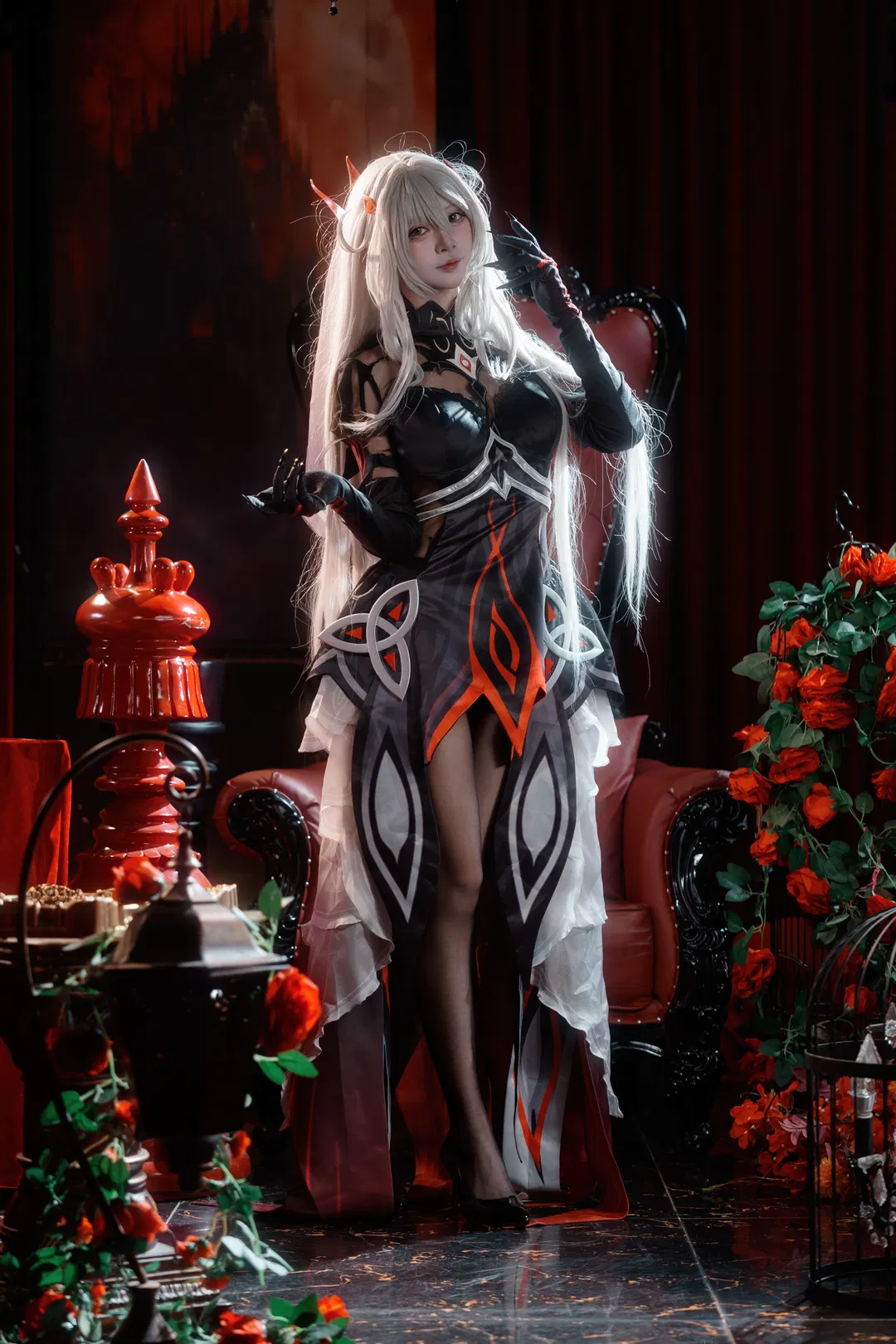 【若娜瓦cos】再现原神死之执政的暗黑美学 - 第 4 张