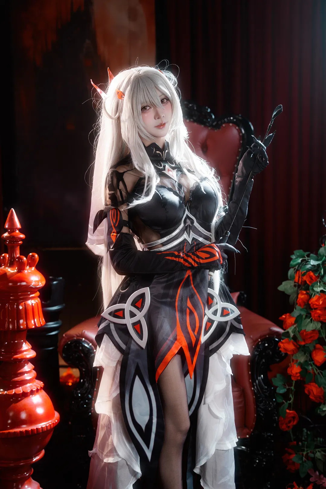 【若娜瓦cos】再现原神死之执政的暗黑美学 - 第 6 张