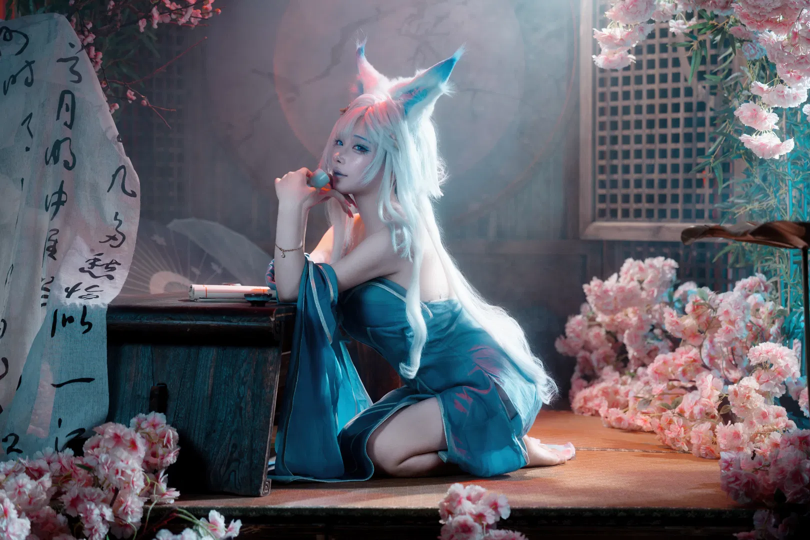 【心月狐cos】鸣潮天演溯心，花海中的慵懒回眸 - 第 5 张
