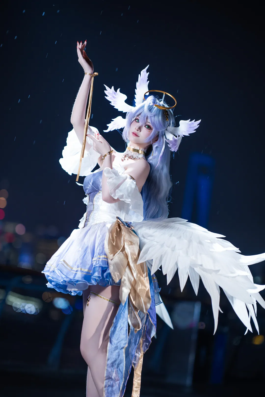 【知更鳥cos】崩壞星穹鐵道知更鳥夜景天使場照 - 第 1 張